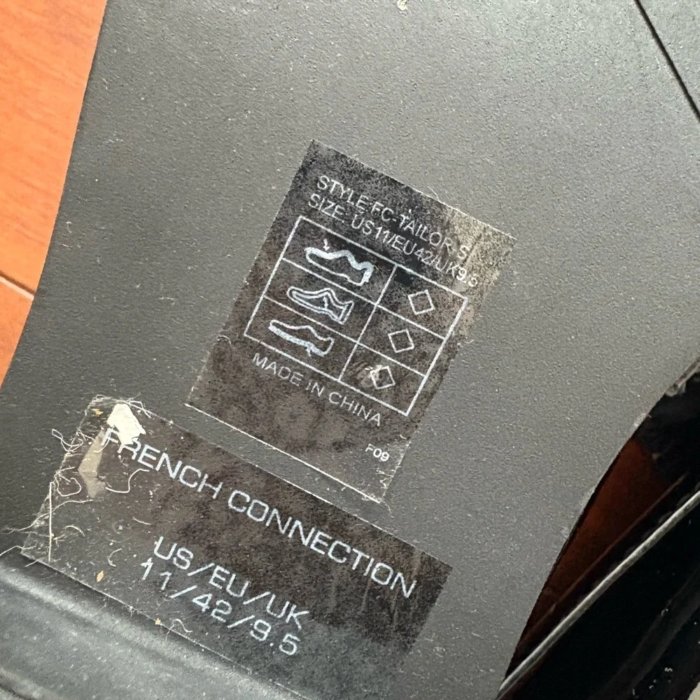 French Connection Black Loafers with Gold Detail - Picture 7 of 7